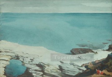ナチュラル・ブリッジ・バミューダ・リアリズム海洋画家ウィンスロー・ホーマー Oil Paintings